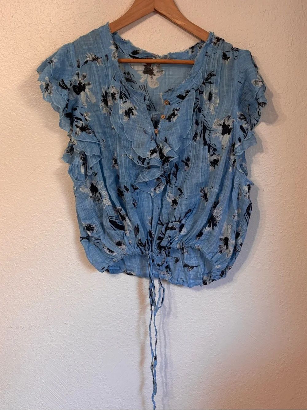 Free People One Naya Printed Top XL